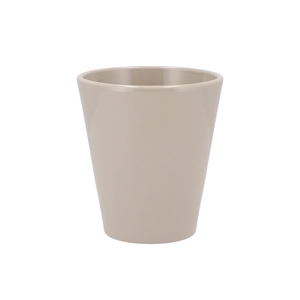 Ceramic Shiny Taupe Pot Orchid 15x15cm Nm