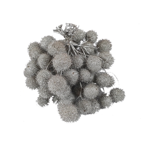 Small ball per bunch in poly Silver