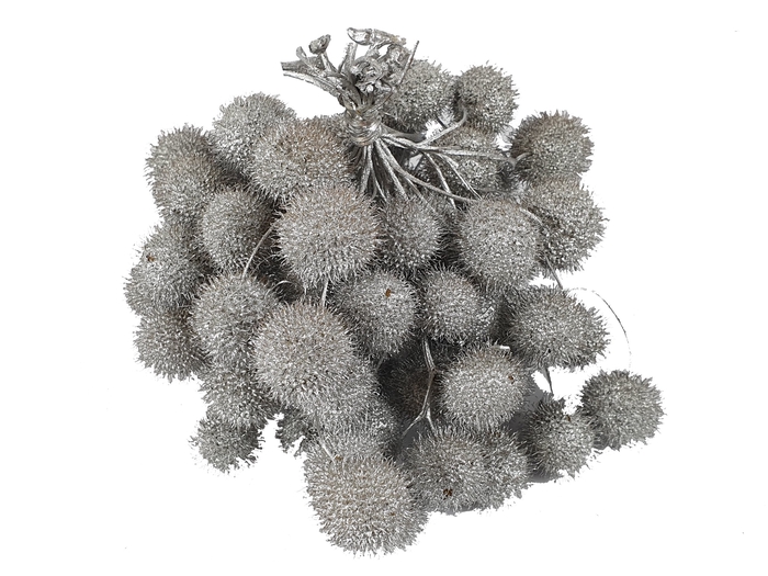 Small ball per bunch in poly Silver