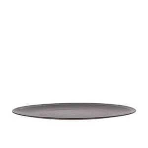 Melamine Grey Plate Round 33x33x2cm