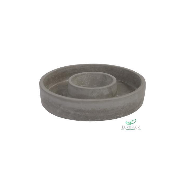 <h4>CEMENT FLOWERPOT WREATH NATURAL D20X4CM</h4>