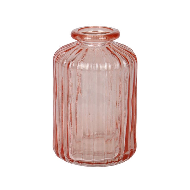 <h4>Vaas Siena glas 6.5xH10cm roze transparant</h4>
