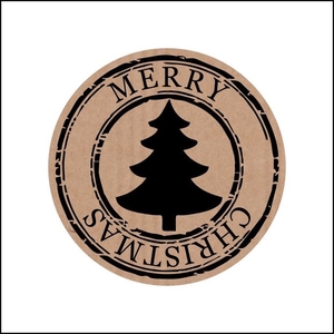 Kerst Sticker 35mm x500 M.Christmas