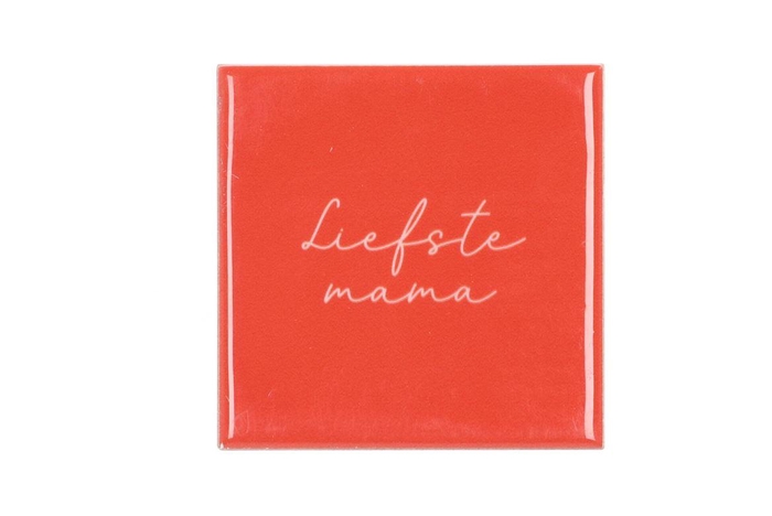 <h4>Tile Liefste Mama Brown 10x10x1cm</h4>