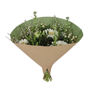Hoes 35x35cm Angelo 70gr br kraft inside mistygroen 500/ds