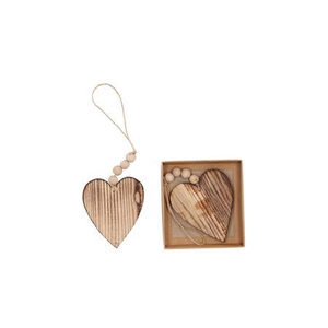 Fee Natural Hanger Heart 10x10cm P/2