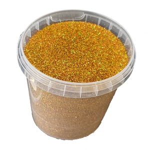 Glitters 400gr in bucket Laser Gold