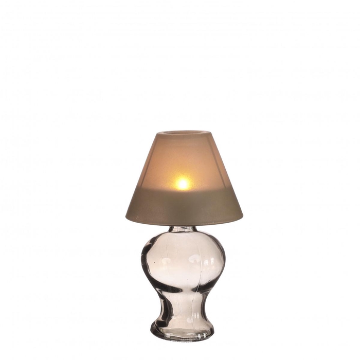<h4>Candlelight Glass Lamp d09*16cm</h4>