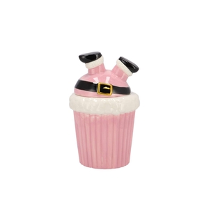 Jolie Jolly Pink Santa Jar 14x14x21cm
