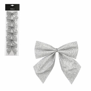 Christmas Deco bow 10*12cm x6