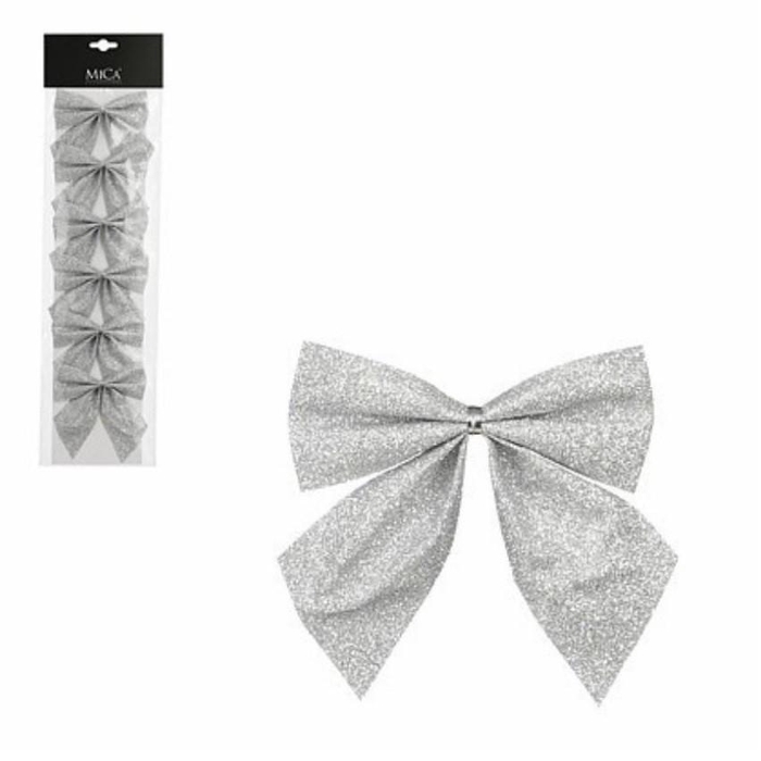 <h4>Christmas Deco bow 10*12cm x6</h4>