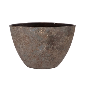 Bali Indonesian Grey Bowl Ovl 34x16x23cm