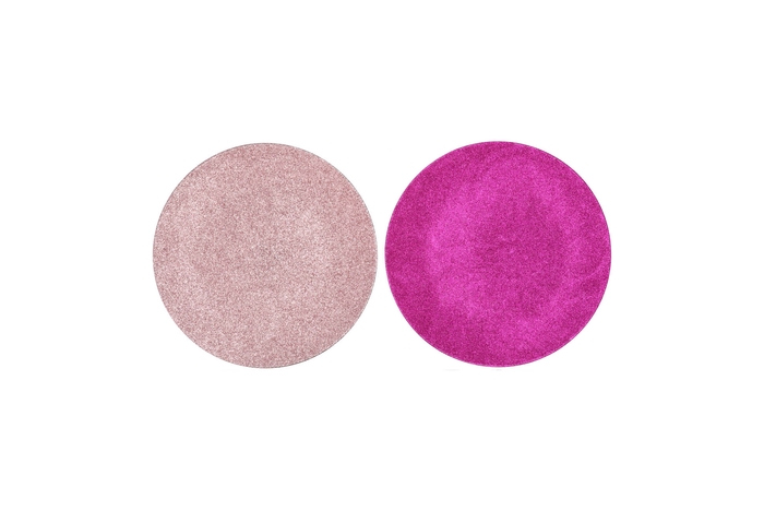 Melamine Shine Fuchsia/pink Plate Round Ass 22x22x2cm