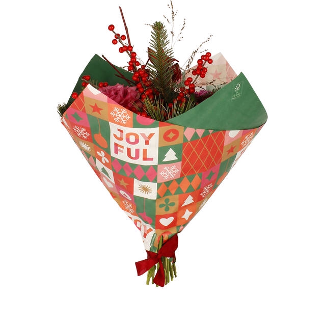 <h4>Hoes 35x35cm Oblique 45gr kraft Joyful 250/doos</h4>