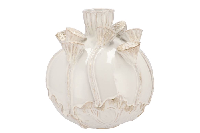 <h4>Mara White Vase Bol Lotus 30x30x30cm Nm</h4>