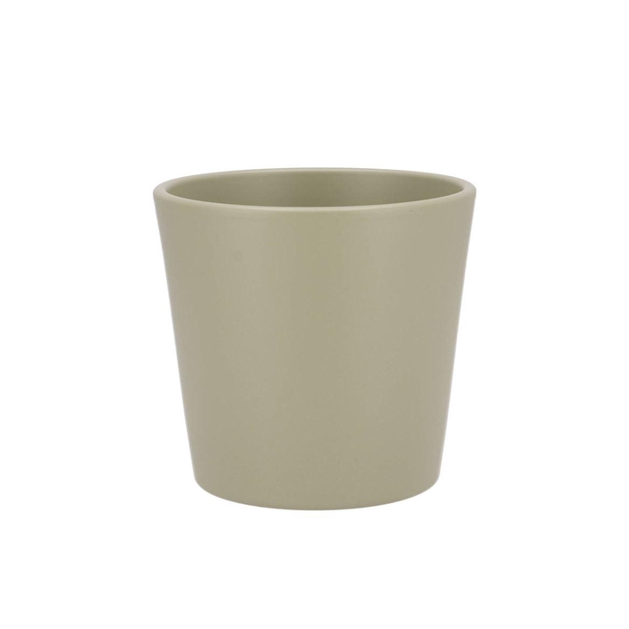 <h4>Ceramic Pistache Matt Pot Orchid 14x12,5cm</h4>