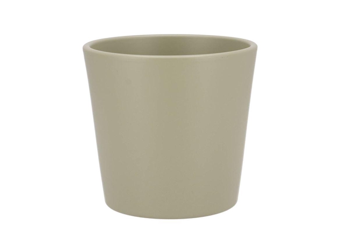 Ceramic Pistache Matt Pot Orchid 14x12,5cm