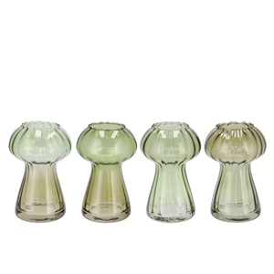 Nova Green Vase Mushroom Structure Tricolor 11x11x