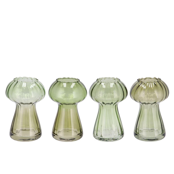 <h4>Nova Green Vase Mushroom Structure Tricolor 11x11x</h4>