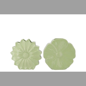 Bloom Green Vase Daisy Ass 30x9x30cm