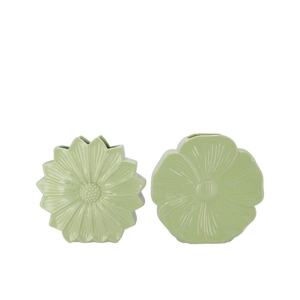 Bloom Green Vase Daisy Ass 30x9x30cm
