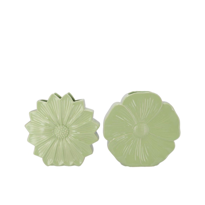 <h4>Bloom Green Vase Daisy Ass 30x9x30cm</h4>