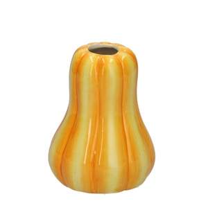 Herfst Keramiek Vaas pompoen d11*14cm