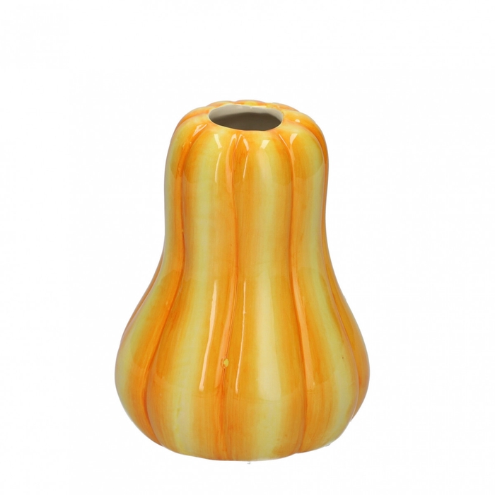 <h4>Herfst Keramiek Vaas pompoen d11*14cm</h4>