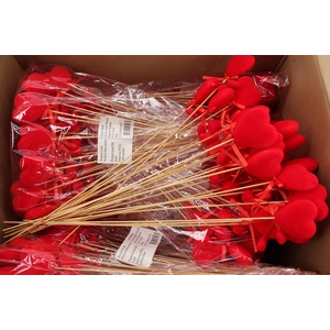 Stick Heart Flock Red+2 hearts