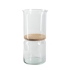 Glass Eco vase Duet+cork d15*35cm