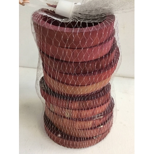 BAMBOO RINGS 10-12CM BORDEAUX