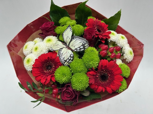 <h4>Boeket Biedermeier rood</h4>