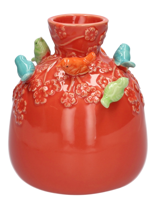 <h4>DF03-666783600 - Bottle Birds d8/19xh22.5 cherry</h4>
