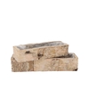 Nature Birch Planter Rectangle S/2 25x6x5 / 34x10x7cm