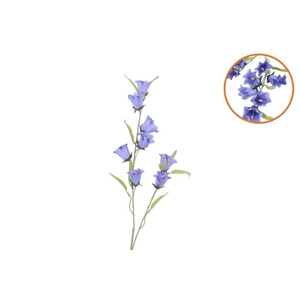 Silk Bellwort Blue Single Stem 82cm Nm