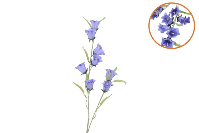 <h4>Silk Bellwort Blue Single Stem 82cm</h4>