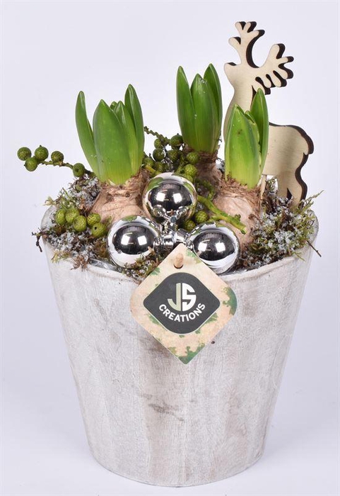 <h4>Hout pot naturel 15.5 cm dia</h4>