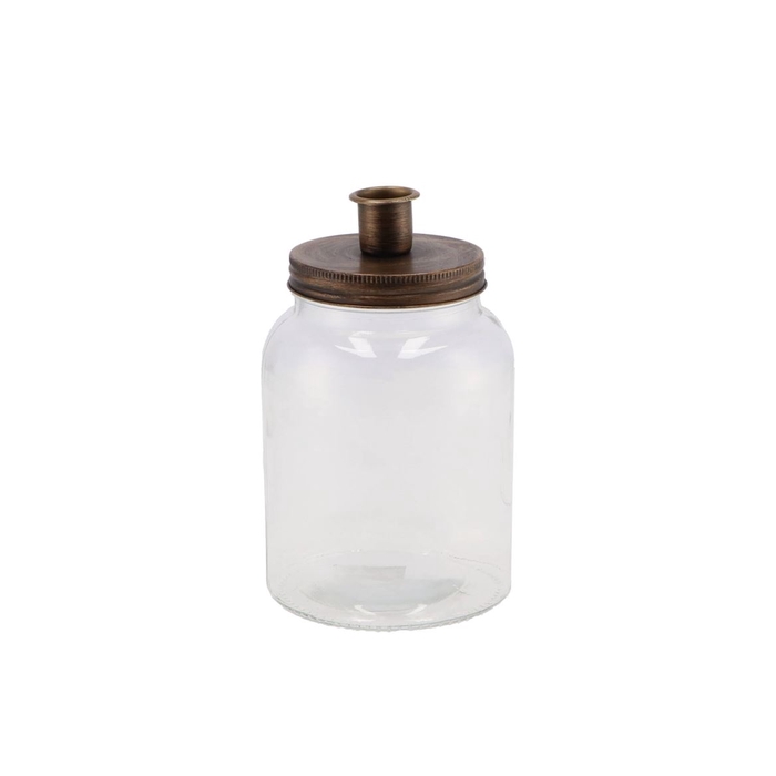 <h4>Candle Jar Gold 11x15cm</h4>