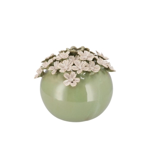 Daisy Green Vase Flower 13x13x11cm