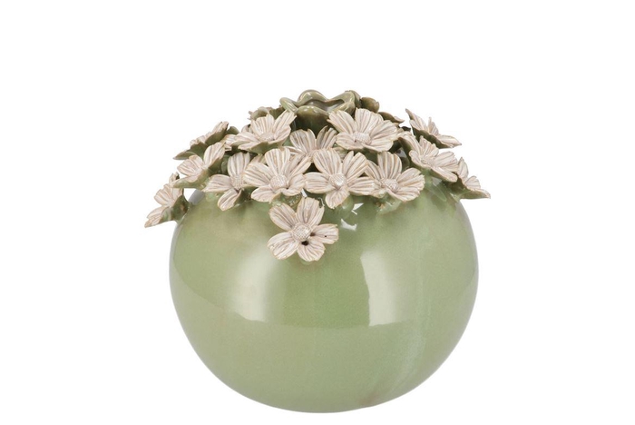 <h4>Daisy Green Vase Flower 13x13x11cm</h4>