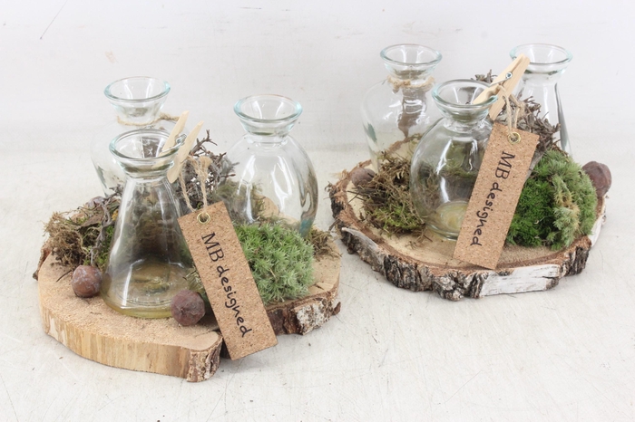 Arr2 Mb - Hout Schijf 3fles Naturel
