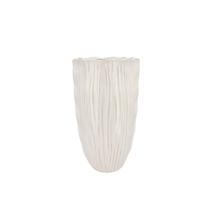 Lima White Vase Long 21x21x35cm