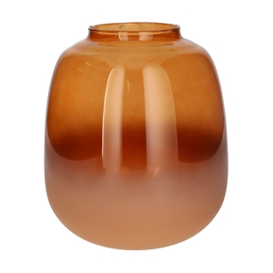 DF02-666003800 - Vase Amelie Duo d10.5/22.2xh25.3 brown matt/transp