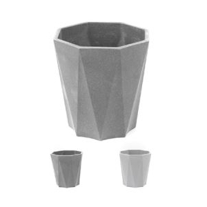 VASO DE MELAMINA PARA FLOR 11.5*11.5CM 15827 IMP