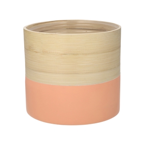 DF00-710830676 - Pot Mambu cylinder d20xh19.5 natural/salmon