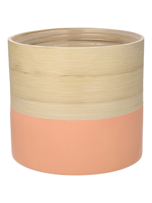 DF00-710830667 - Pot Mambu cylinder d16xh14 natural/salmon