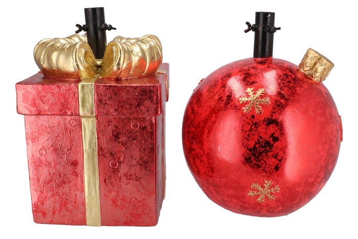 <h4>Glam Jolly Red Tree Standard Present Ass 29x28x42cm</h4>