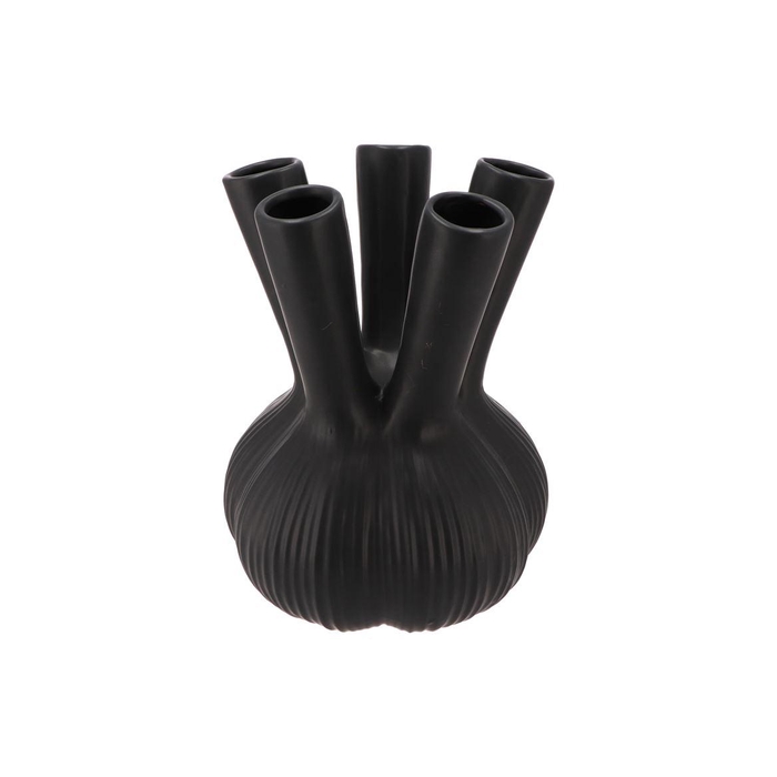 <h4>Aglio Straight Black Vase 26x26x35cm Nm</h4>