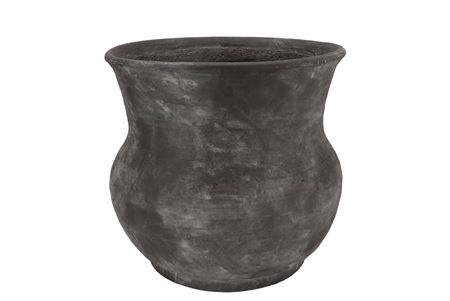 <h4>Gamla Grey Pot Flared 34x34x34cm</h4>