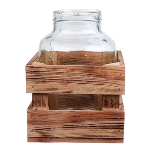 DF09-883744500 - Bottle+wood Thelma 19.5x19.5xh26 clr Eco